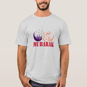 Camiseta Saludos islámicos de Eid - Blanco moderno de Eid M