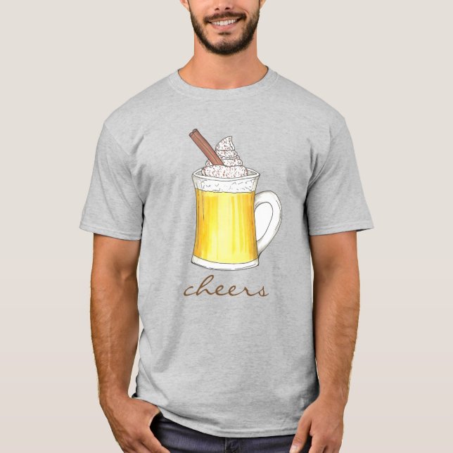Camiseta Saludos Navidades Vacaciones Bebida de huevo calie (Anverso)