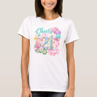 Camiseta Saludos por 21 – Años de Magia Cumpleaños 21 en Pa