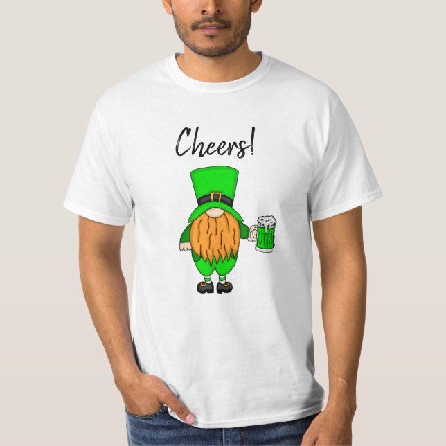 Camiseta Saludos San Patricio | Cerveza verde (Anverso)