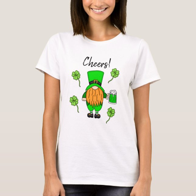 Camiseta Saludos San Patricio | Cerveza verde T- (Anverso)