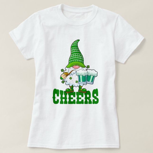 Camiseta Saludos San Patricio por el Día de Leprechaun T-Sh (Diseño del anverso)