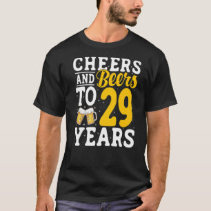 Camiseta Saludos y cervezas a 29 años Beer cerveza 29 años