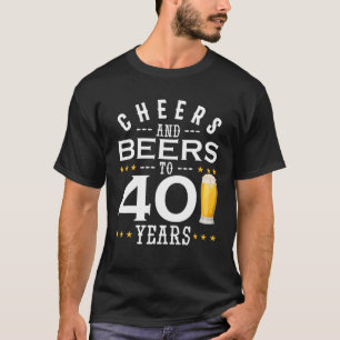 Camiseta Saludos Y Cervezas A 40 Años Bebiendo Gif