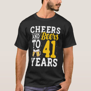 Camiseta Saludos y cervezas a 41 años Beer Beer 41 años