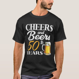 Camiseta Saludos Y Cervezas A 50 Años 50 Años