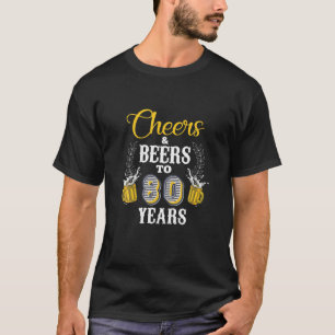 Camiseta Saludos Y Cervezas A Los 80 Años Guay 80Th Birthda