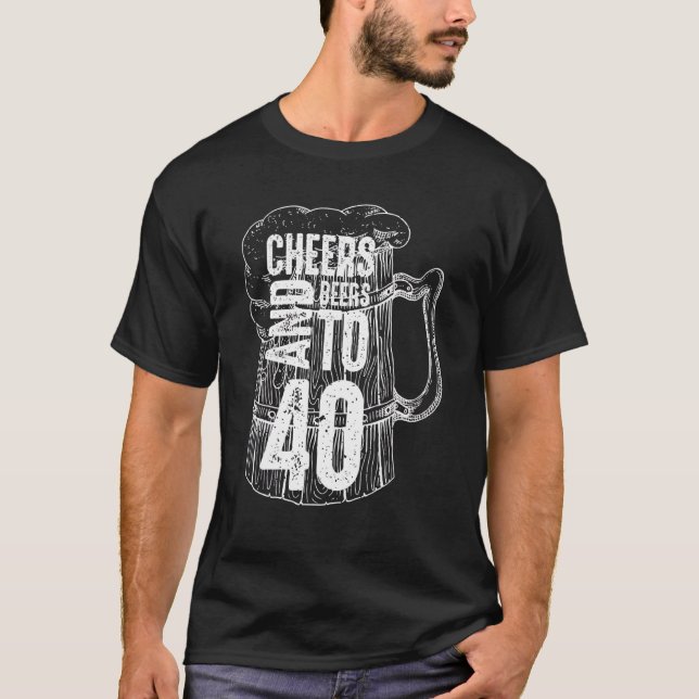 Camiseta Saludos Y Cervezas Al 40 Aniversario (Anverso)