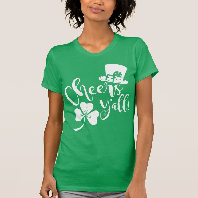 Camiseta Saludos Y'all | Saint Patricks Day Fiesta Irlandés (Anverso)