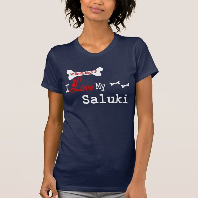 Camiseta Saluki (Me Encanta) Apparel (Anverso)