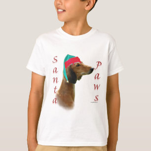 Camiseta Saluki Santa Paws