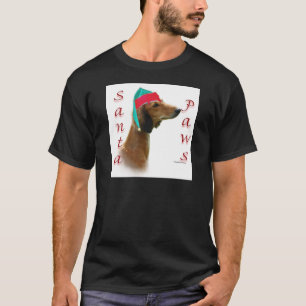 Camiseta Saluki Santa Paws
