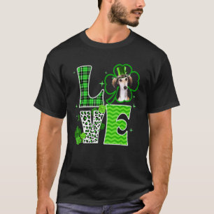 Camiseta Saluki Shamrock Lucky C Irish St Patricks Day