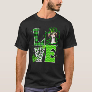Camiseta Saluki Shamrock Lucky C Irish St Patricks Day