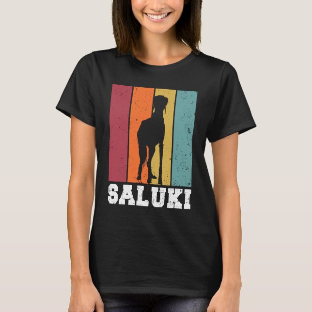 Camiseta Saluki Vintage  2 (Anverso)