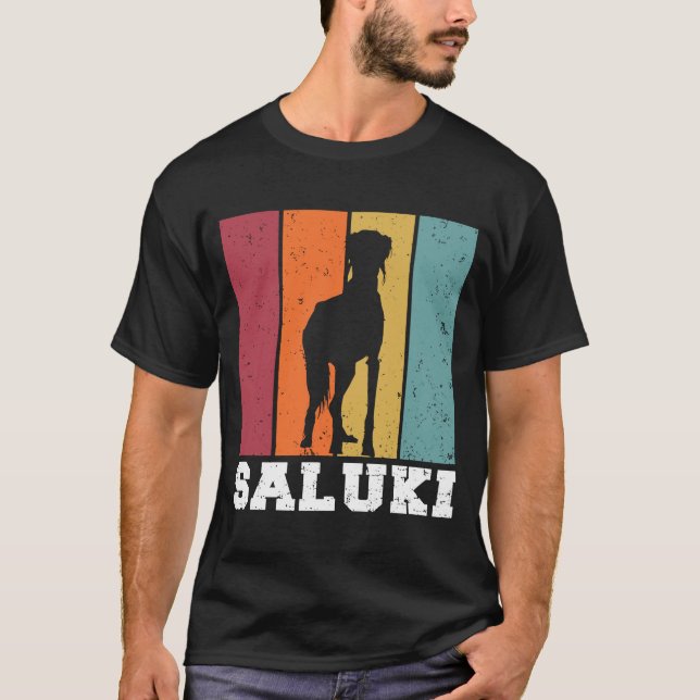 Camiseta Saluki Vintage 2 (Anverso)