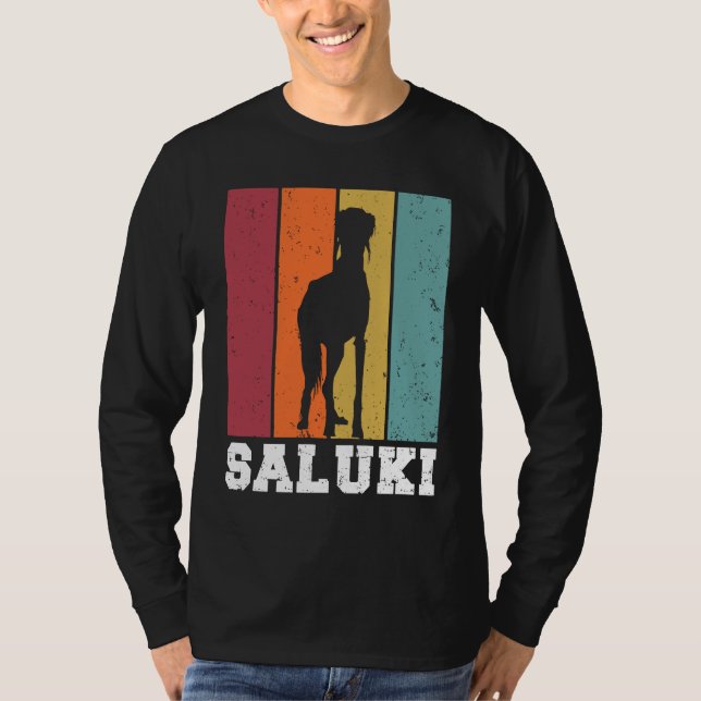 Camiseta Saluki Vintage  2 (Anverso)
