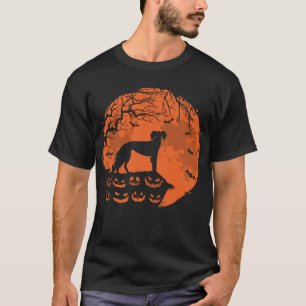 Camiseta Saluki Y Moon Halloween Perro Lover Regalo