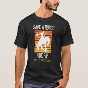 Camiseta Salva A La Caballo De Rip Yellowstone Montana 1