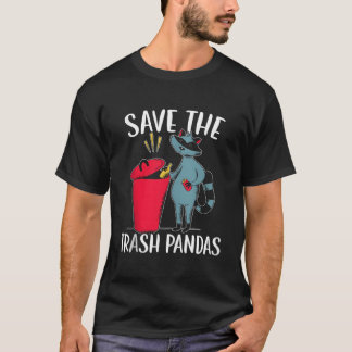 Camiseta Salva a los mapaches, animales silvestres Trash Pa