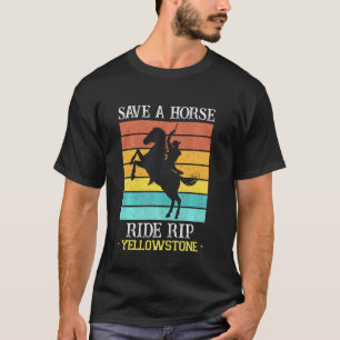 Camiseta Salva A Un Viaje A Caballo De Yellowstone Montana