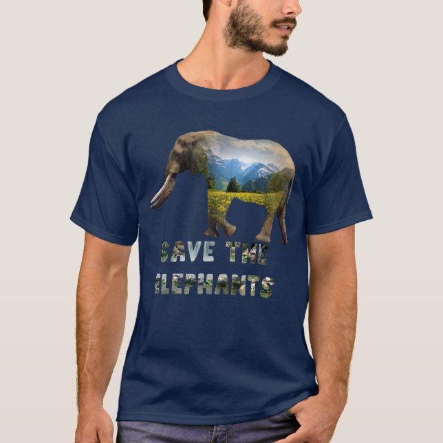 Camiseta salva al elefante (Anverso)