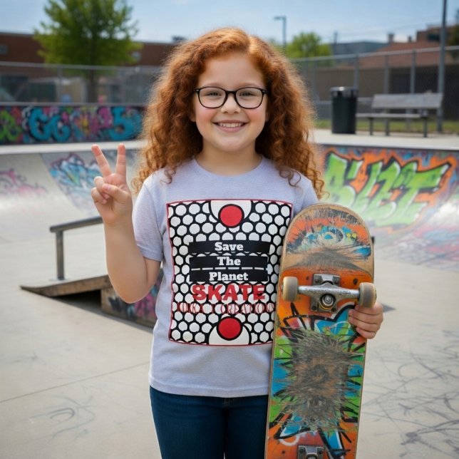Camiseta Salva El Planeta Patinar  (Subido por el creador)