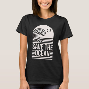 Camiseta Salva la protección de la conservación del océano