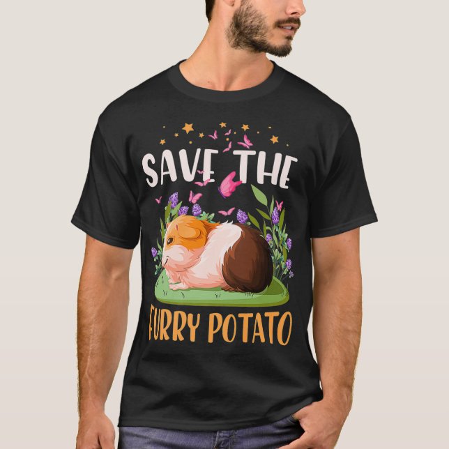 Camiseta Salva La Rueda De La Patata De La Muerte Cavy Love (Anverso)