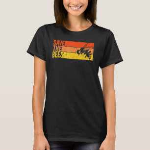 Camiseta Salva Las Abejas Abejorro Retro Apicultor
