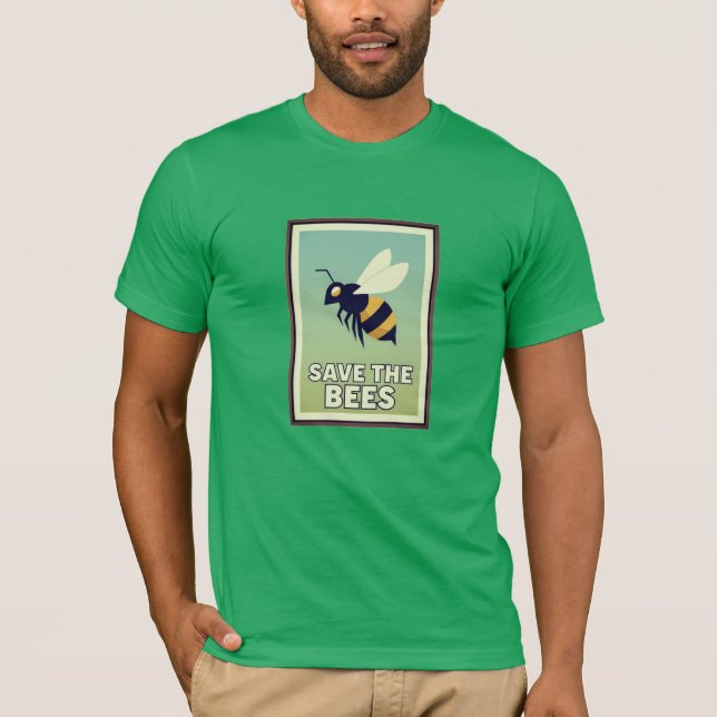 Camiseta Salva las Abejas – Concepto para Proteger a Nuestr (Anverso)
