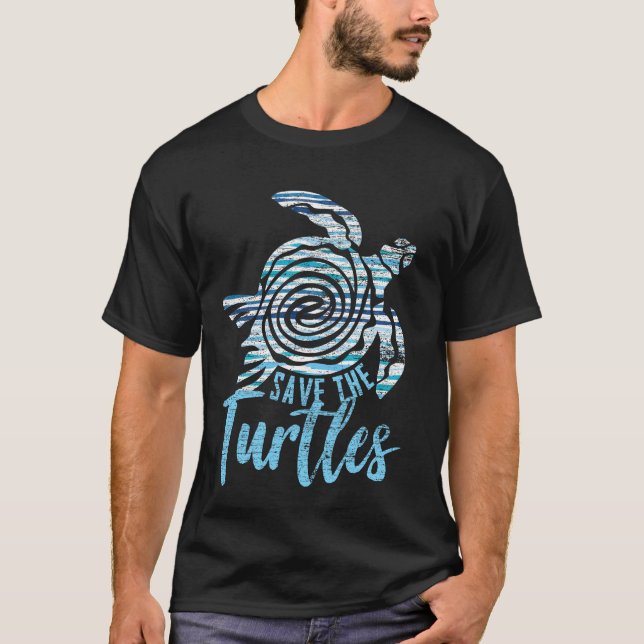 Camiseta Salva las tortugas (Anverso)