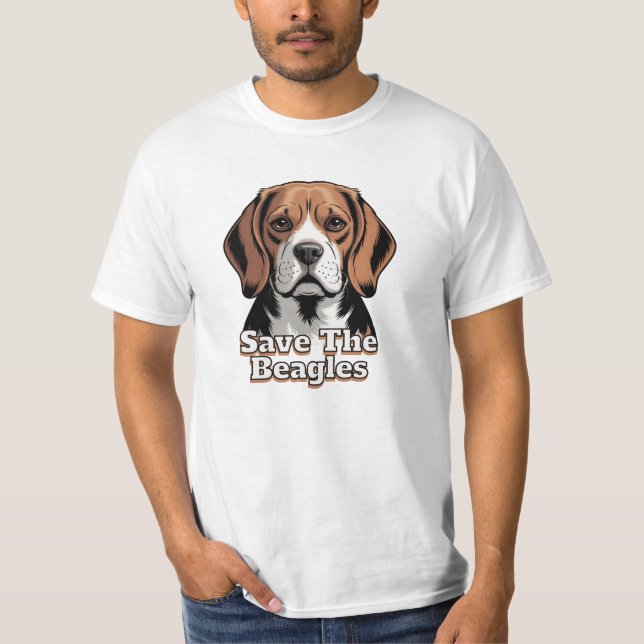 Camiseta Salva los Beagles | Amantes de los Perros (Anverso)
