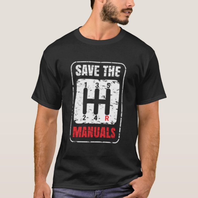 Camiseta Salva los Coches Uals Anti Transmisión Automática (Anverso)