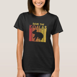 Camiseta Salva los Koalas Retro Koala Oso Koala Australia R