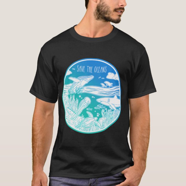 Camiseta ¡Salva los Océanos! (Anverso)