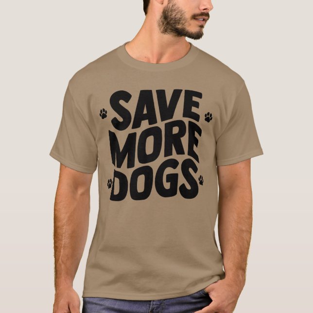 Camiseta Salva más amigos perros (Anverso)