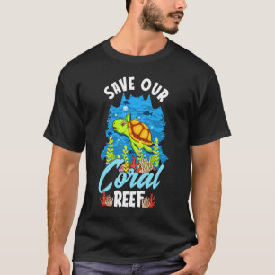 Camiseta Salva Nuestro Arrecife de Coral Divertida Biología