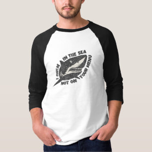 Camiseta Salva Tiburones - Nado en el Mar No en tu Menú
