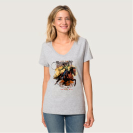 Camiseta Salva un Caballo; Monta a un Vaquero | Cuello en V