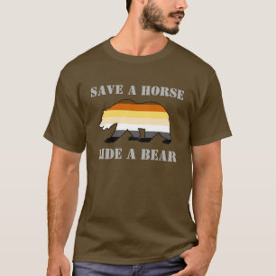 Camiseta Salva Un Caballo Monta Un Oso