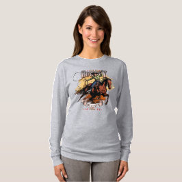 Camiseta Salva un Caballo; Monta un Vaquero | Mujer Manga L