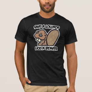 Camiseta Salva una piruleta lame un castor