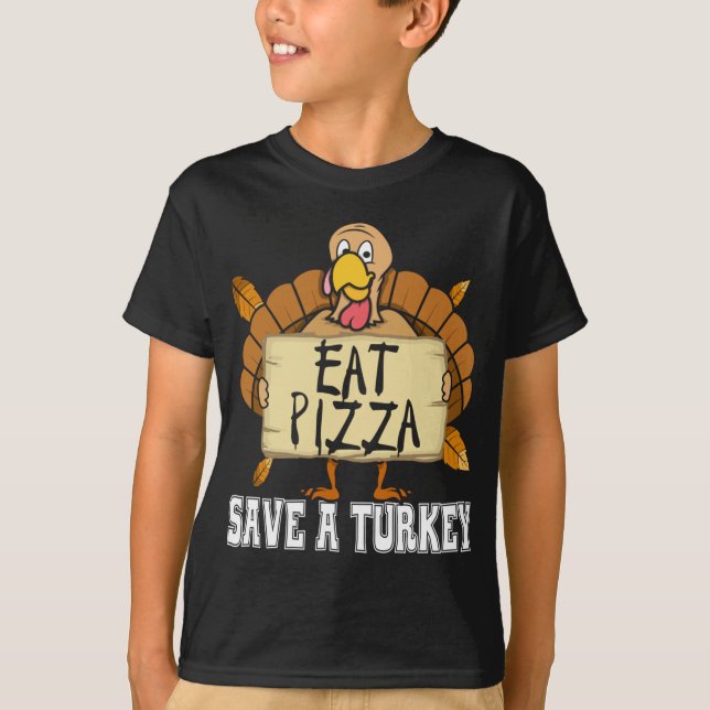 Camiseta Salva una pizza turca - Gracioso amor por la pizza (Anverso)