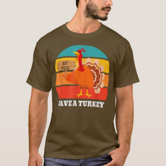 Camiseta Salva una Turquía come pizza divertida Turquía Lov