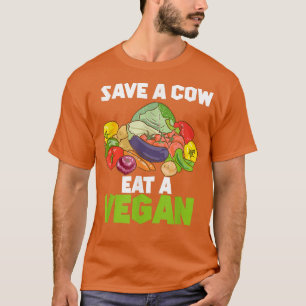Camiseta Salva Una Vaca Coma Un Vegan Funny Herbivore