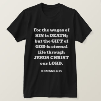 Camiseta Salvación El don libre de Dios Romans Biblia Verse