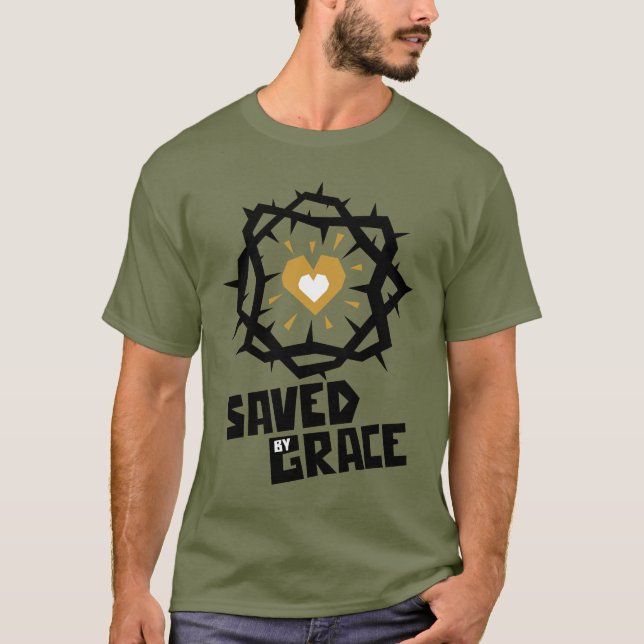 Camiseta Salvado por Grace (Anverso)