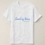 Camiseta Salvado por Grace Ephesian 2:8 Multi<br><div class="desc">¡Disfrútalo! ¡Amén! Varios colores a elegir. Se Ofrecen Trajes De Hombres,  Mujeres,  Niños Y Bebés.</div>