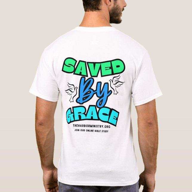 Camiseta Salvado Por Grace T-Shirt (Reverso)